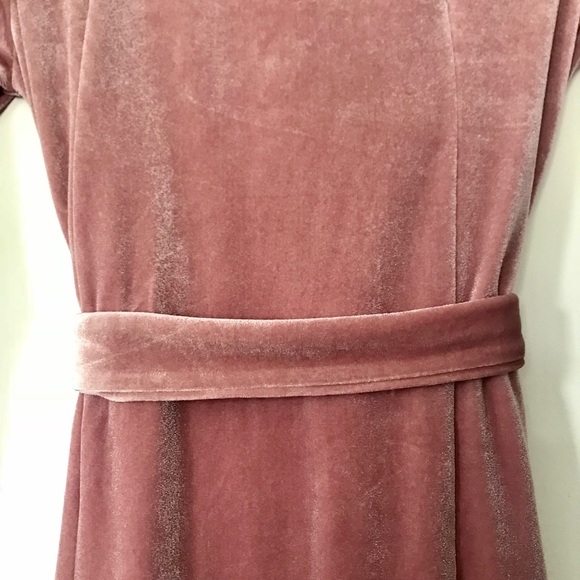 BNWT Blush Velvet Wrap Dress - Picture 8 of 8